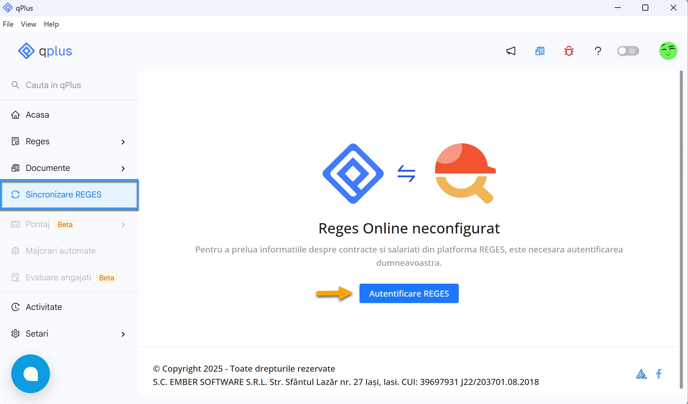 Platforma qPlus de resurse umane compatibila cu Reges Online