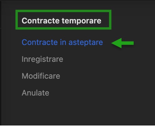 Contracte temporare pentru generarea documentelor de angajare fara transmiterea contractului catre REGES