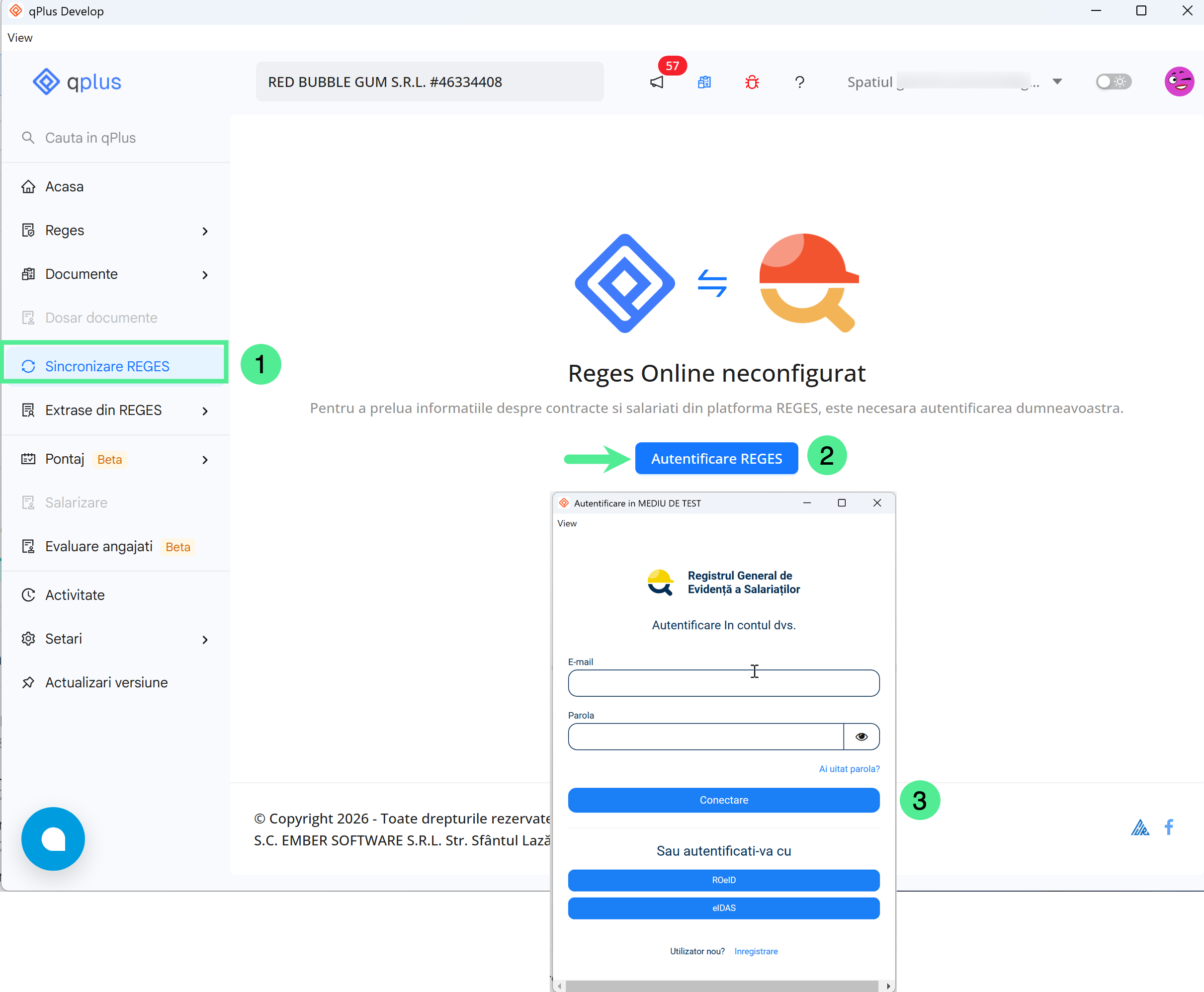 Platforma qPlus de resurse umane compatibila cu Reges Online