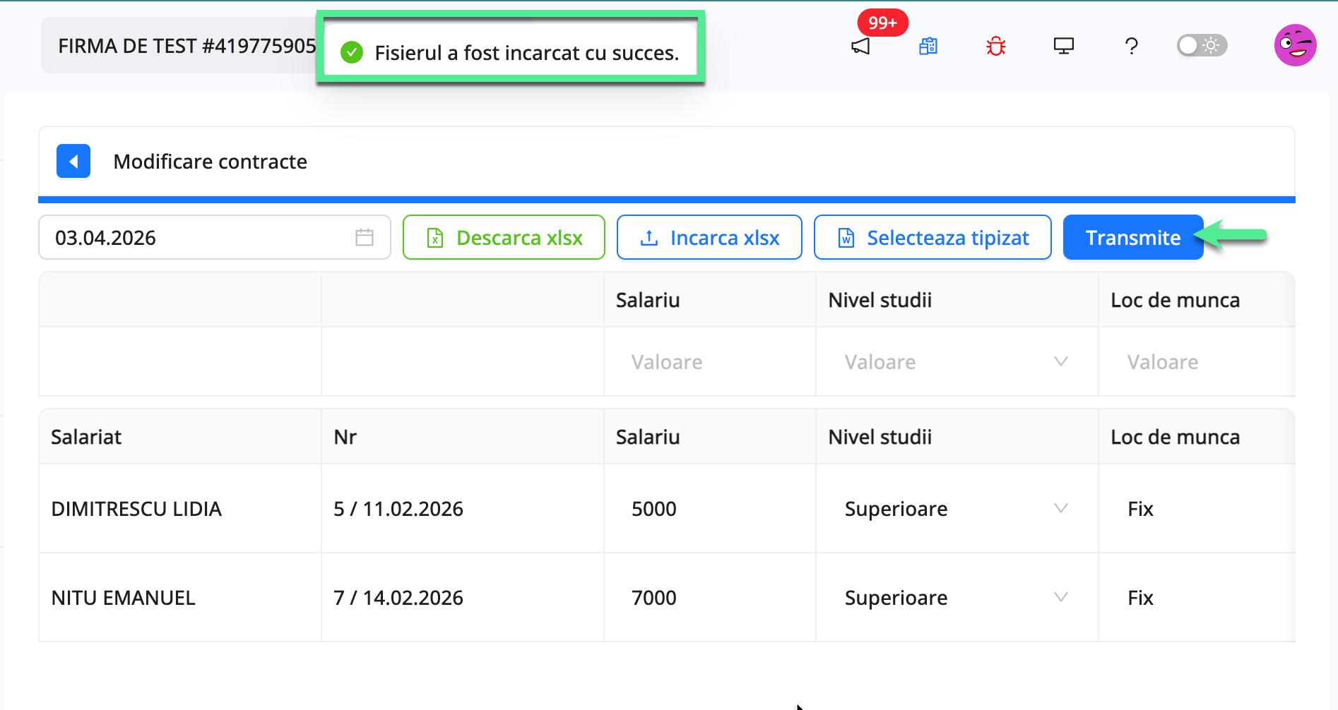 Platforma qPlus de resurse umane compatibila cu Reges Online