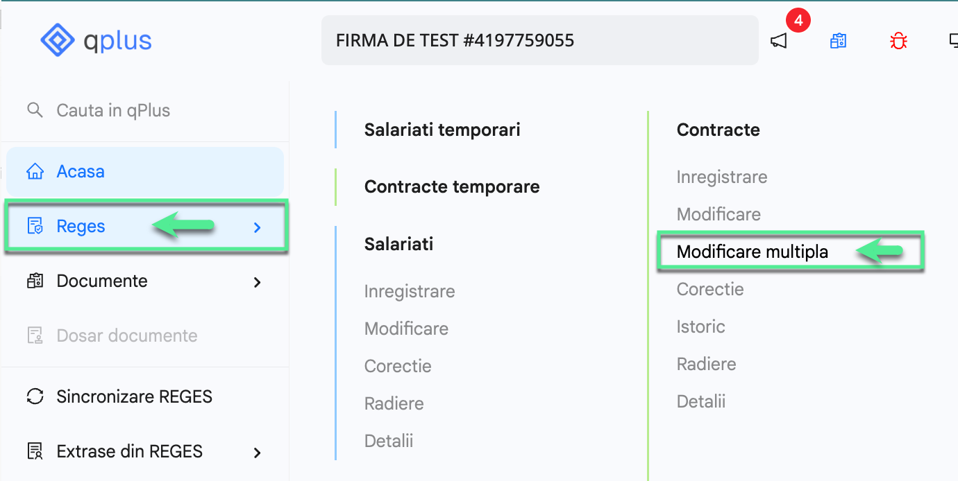 Platforma qPlus de resurse umane compatibila cu Reges Online