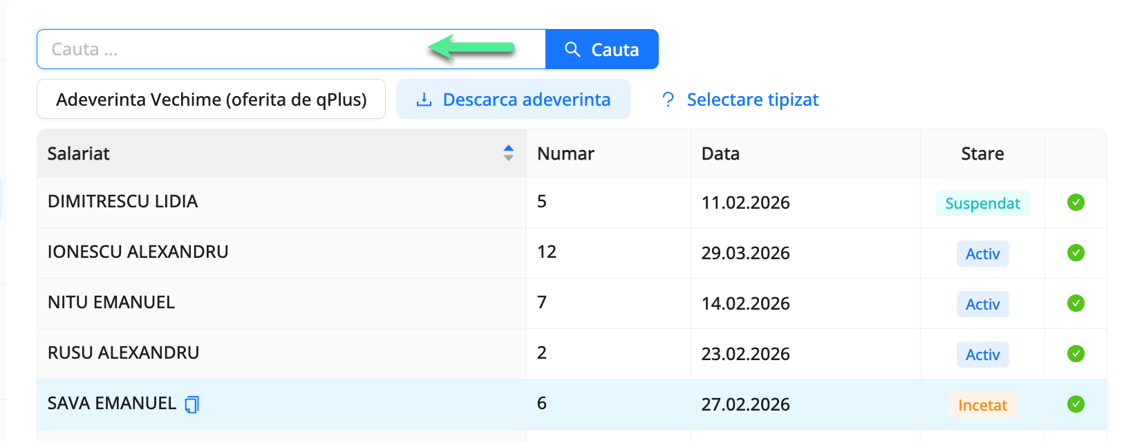 Platforma qPlus de resurse umane compatibila cu Reges Online