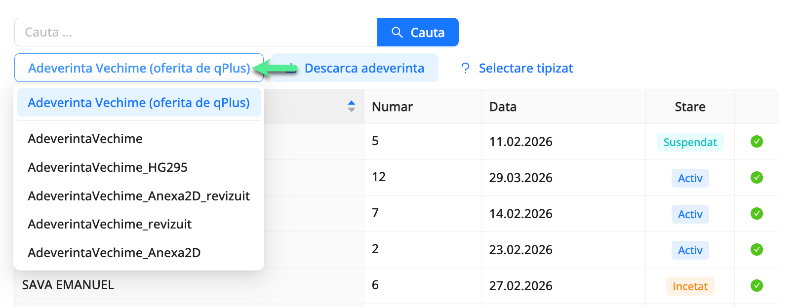 Platforma qPlus de resurse umane compatibila cu Reges Online
