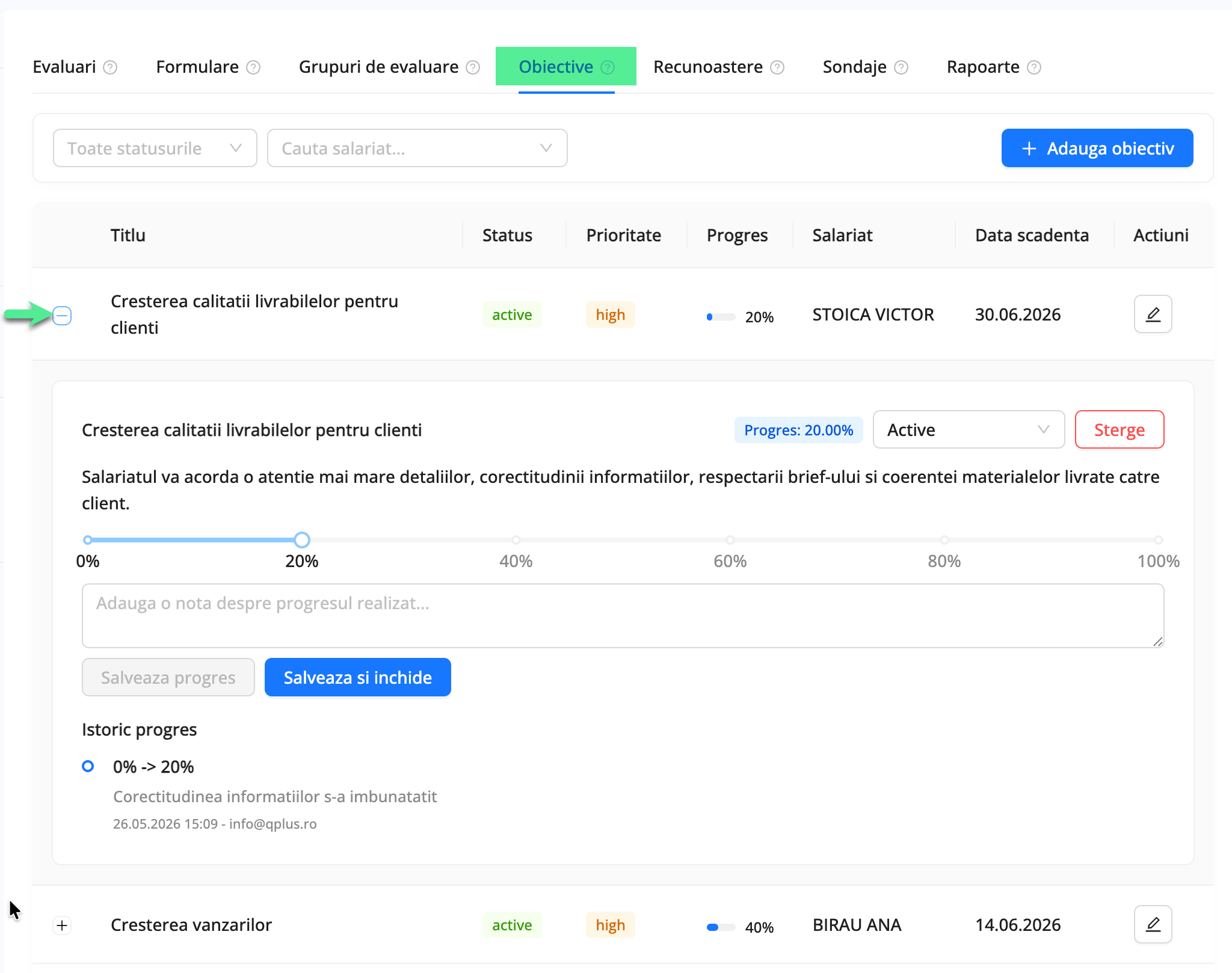 Platforma qPlus de resurse umane compatibila cu Reges Online