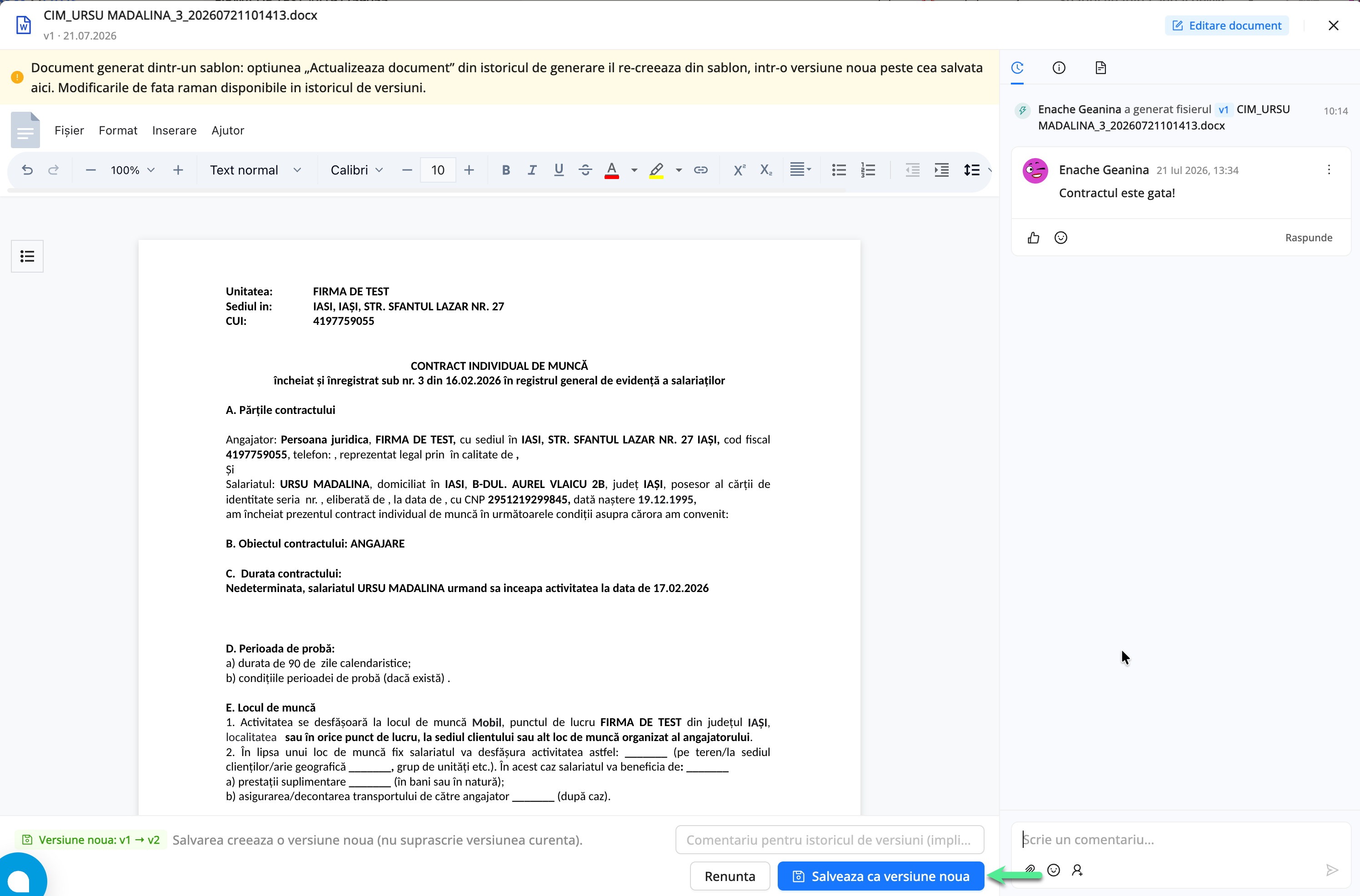 Platforma qPlus de resurse umane compatibila cu Reges Online