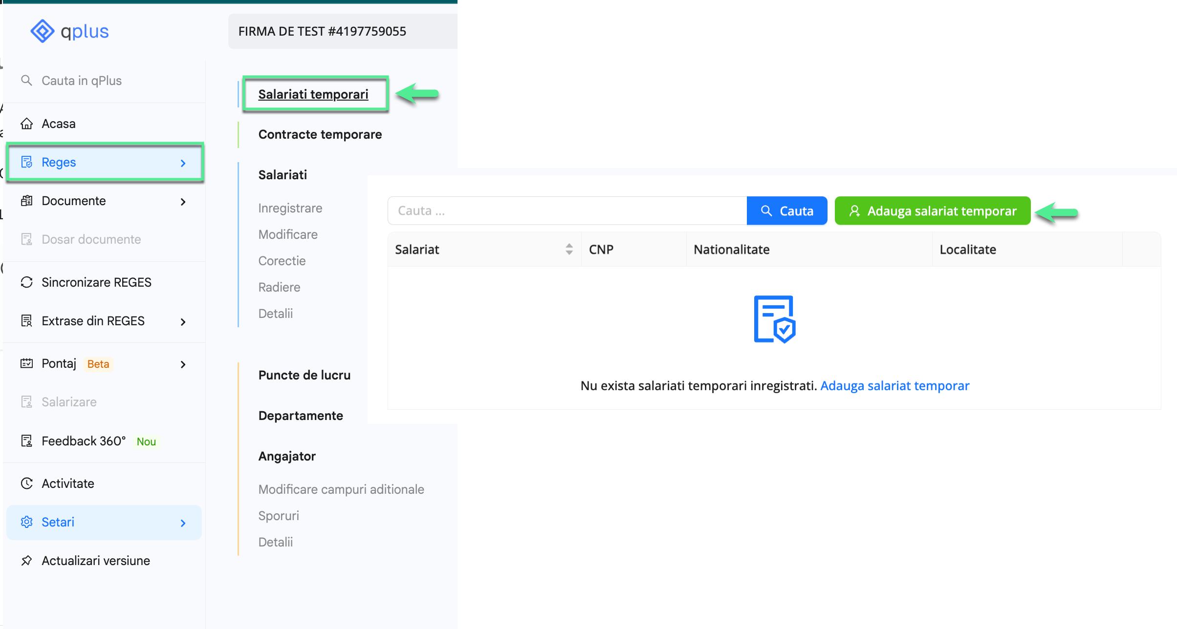 Platforma qPlus de resurse umane compatibila cu Reges Online