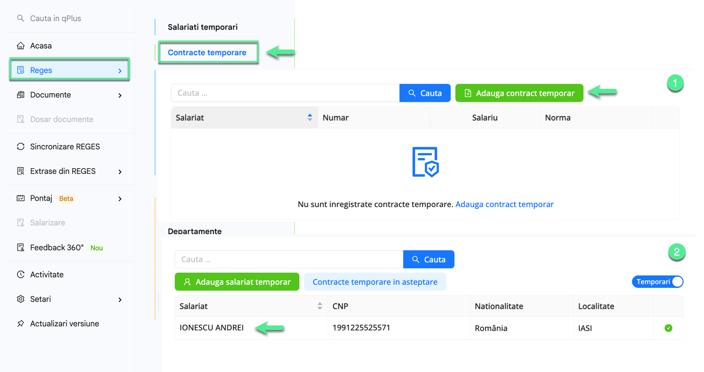 Platforma qPlus de resurse umane compatibila cu Reges Online