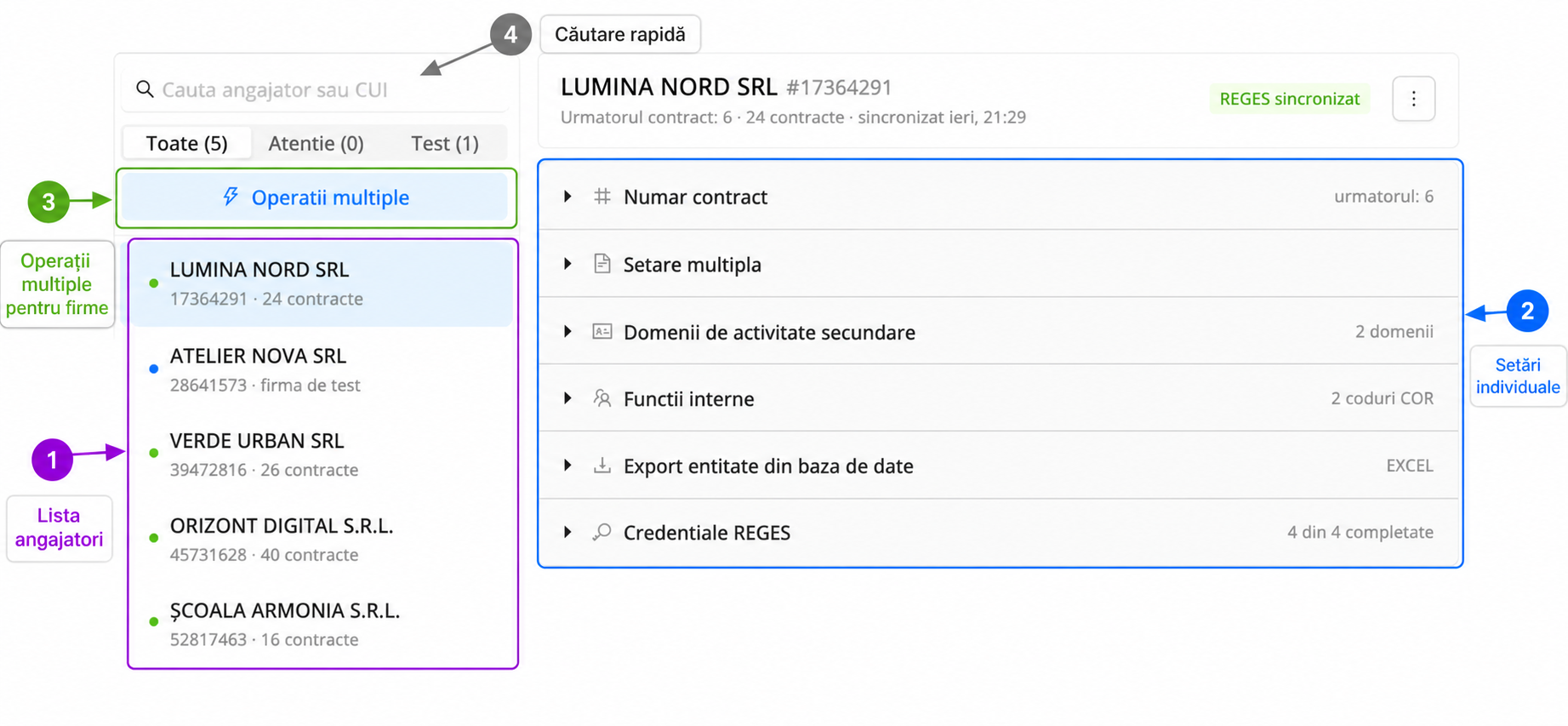 Platforma qPlus de resurse umane compatibila cu Reges Online