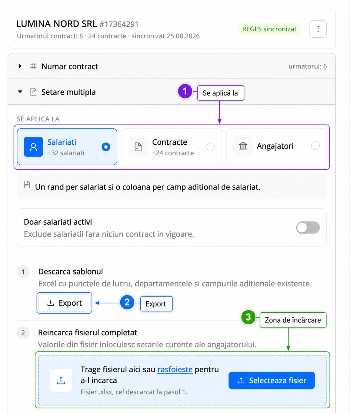 Platforma qPlus de resurse umane compatibila cu Reges Online