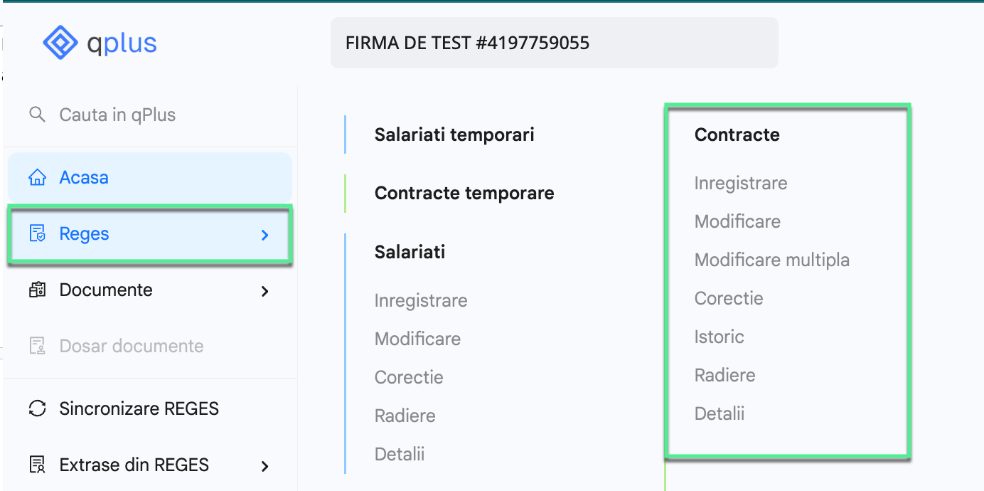 Platforma qPlus de resurse umane compatibila cu Reges Online