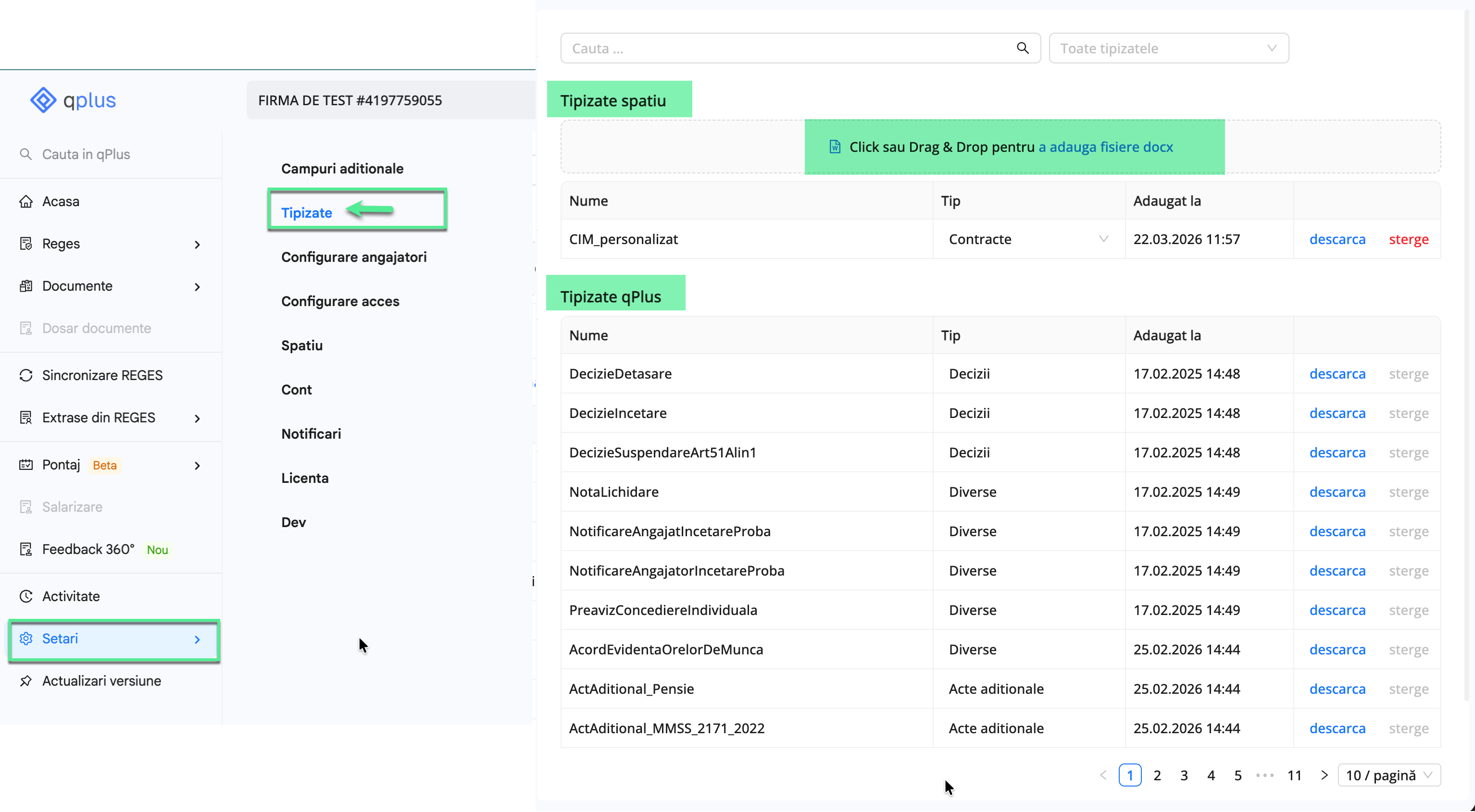 Platforma qPlus de resurse umane compatibila cu Reges Online