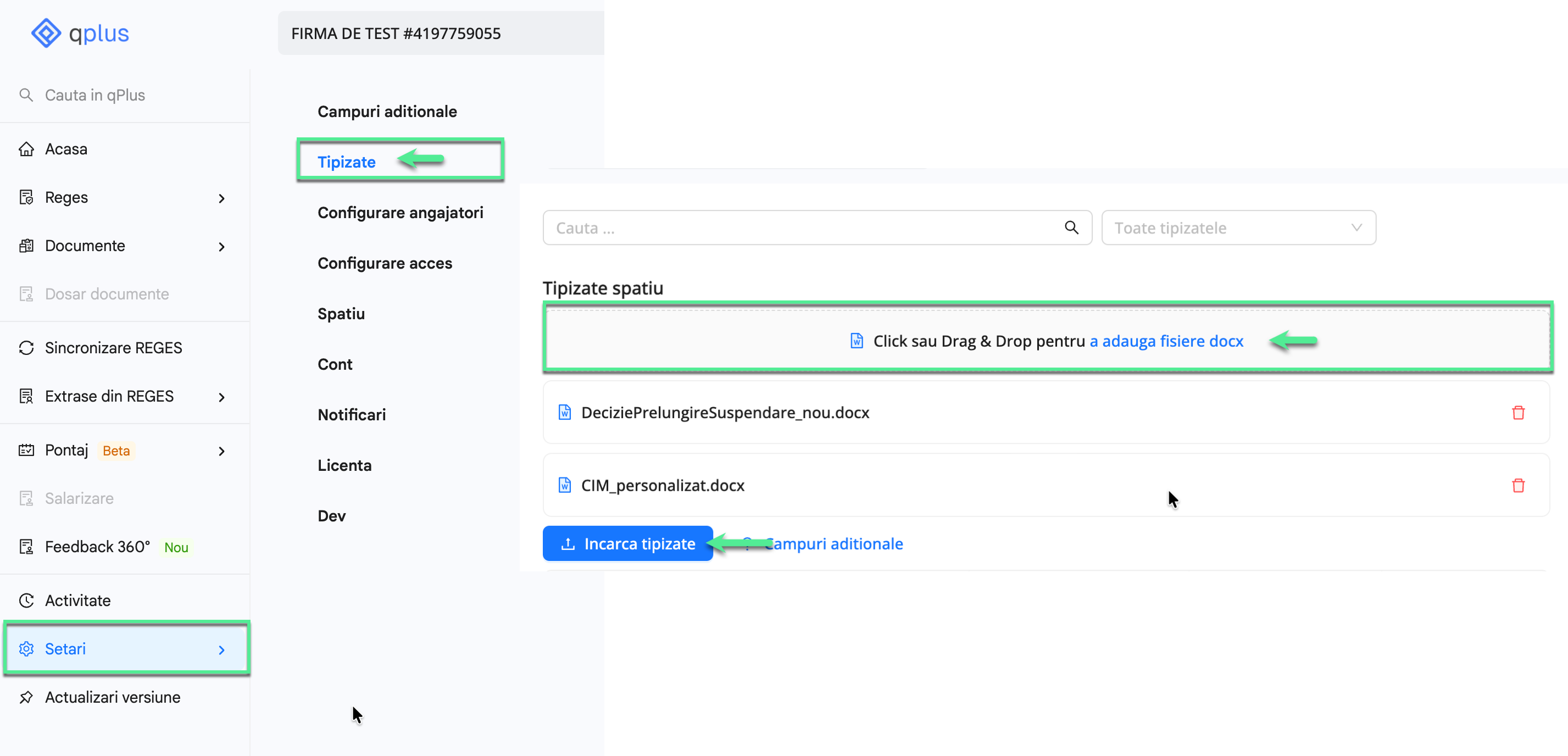Platforma qPlus de resurse umane compatibila cu Reges Online