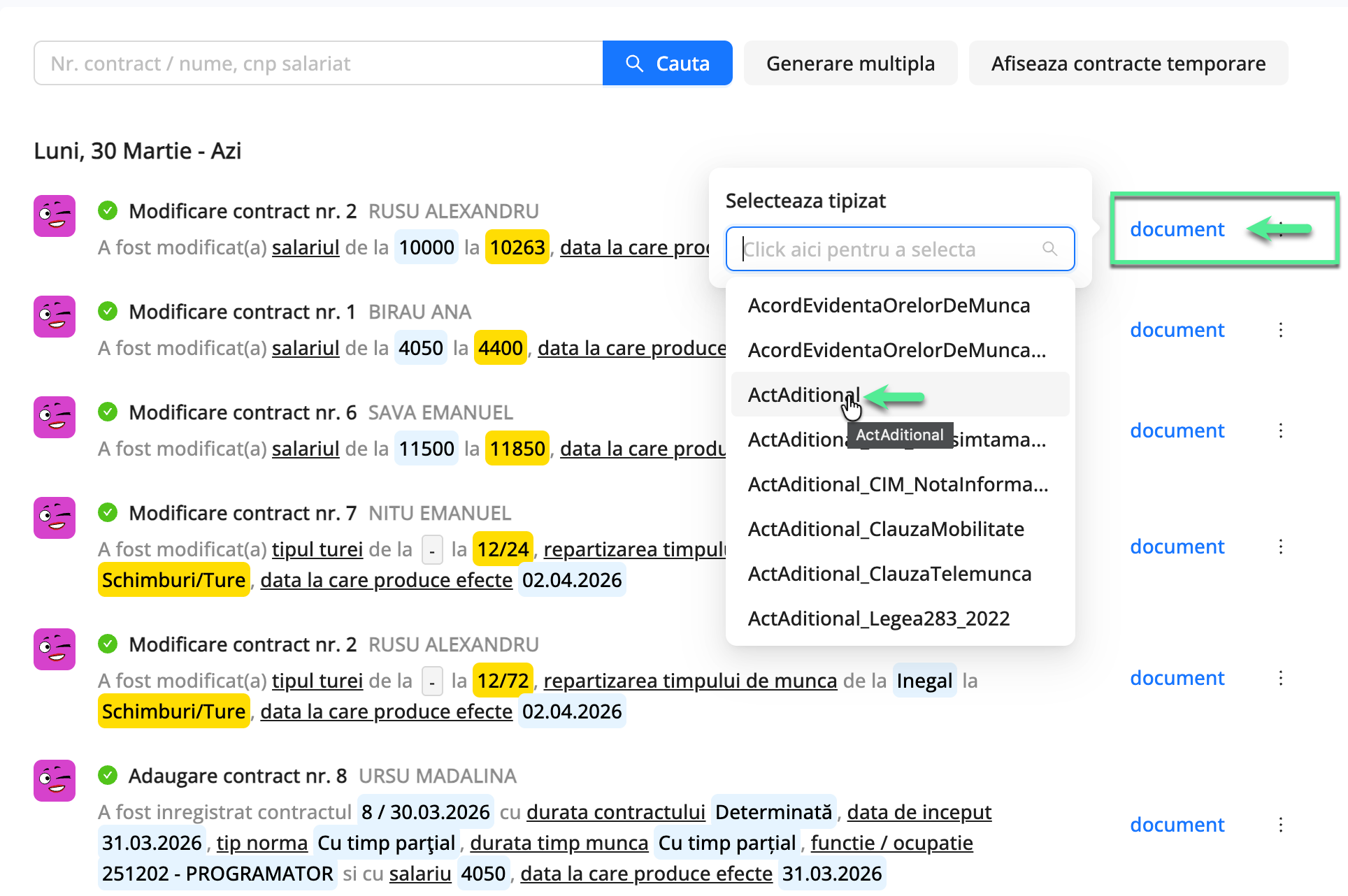 Platforma qPlus de resurse umane compatibila cu Reges Online