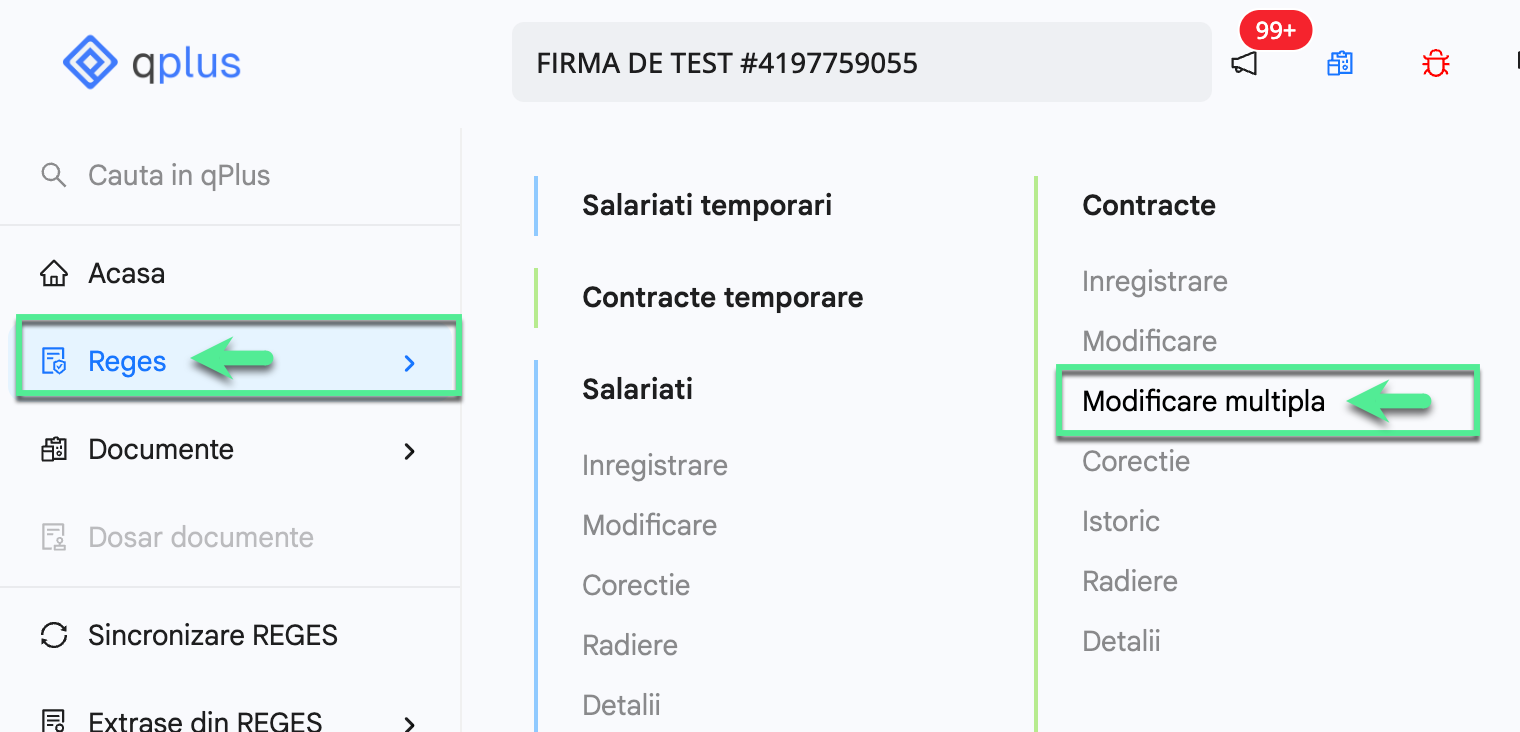 Platforma qPlus de resurse umane compatibila cu Reges Online